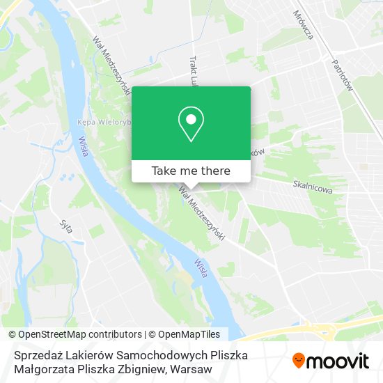 Sprzedaż Lakierów Samochodowych Pliszka Małgorzata Pliszka Zbigniew map