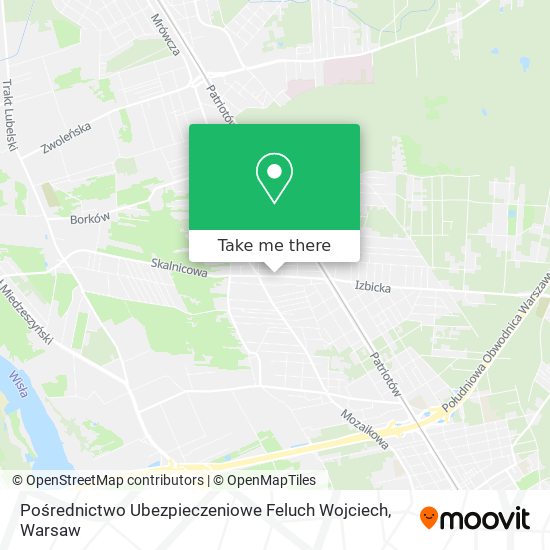 Pośrednictwo Ubezpieczeniowe Feluch Wojciech map