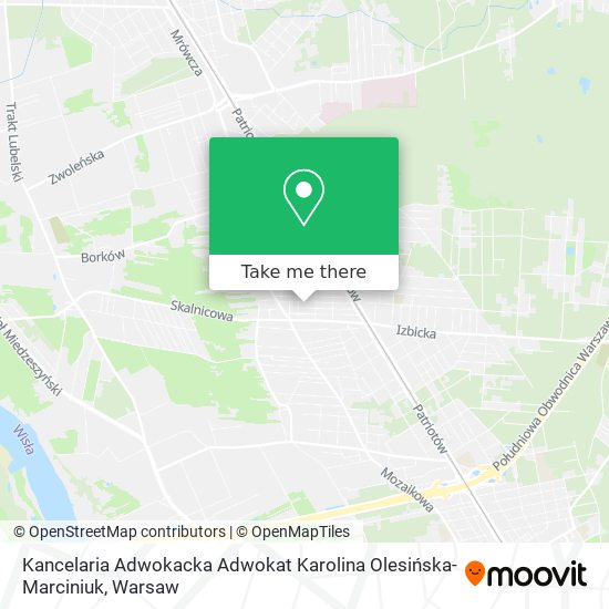 Kancelaria Adwokacka Adwokat Karolina Olesińska-Marciniuk map