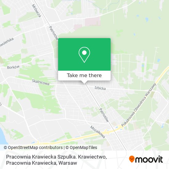 Карта Pracownia Krawiecka Szpulka. Krawiectwo, Pracownia Krawiecka