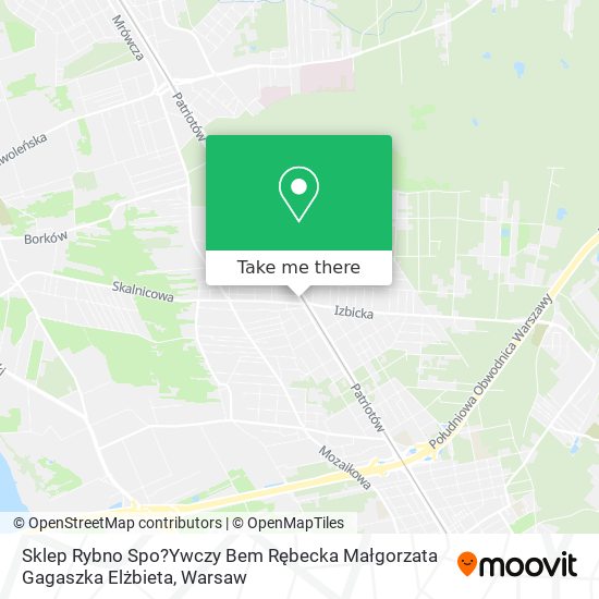 Sklep Rybno Spo?Ywczy Bem Rębecka Małgorzata Gagaszka Elżbieta map