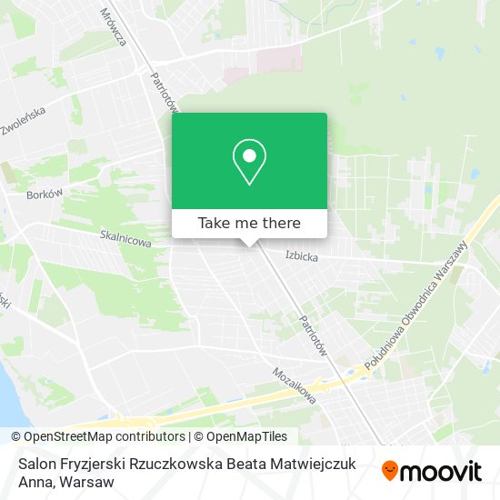 Salon Fryzjerski Rzuczkowska Beata Matwiejczuk Anna map