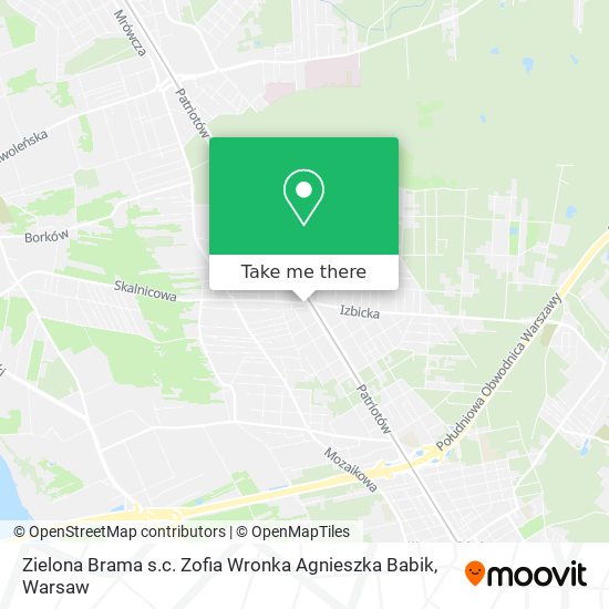 Zielona Brama s.c. Zofia Wronka Agnieszka Babik map