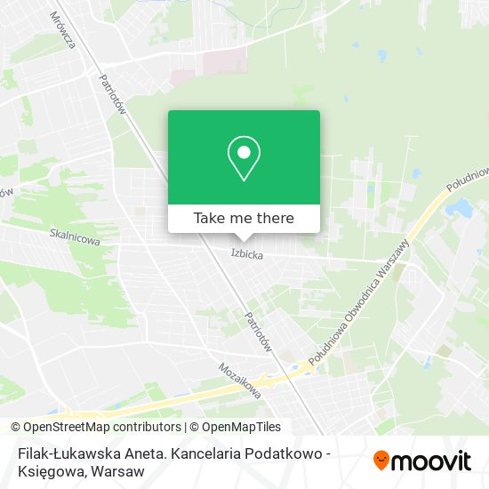 Filak-Łukawska Aneta. Kancelaria Podatkowo - Księgowa map