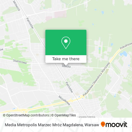 Media Metropolis Marzec Mróz Magdalena map