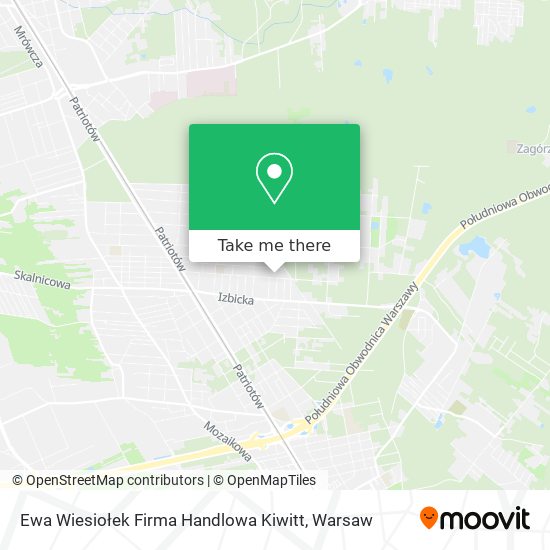 Ewa Wiesiołek Firma Handlowa Kiwitt map