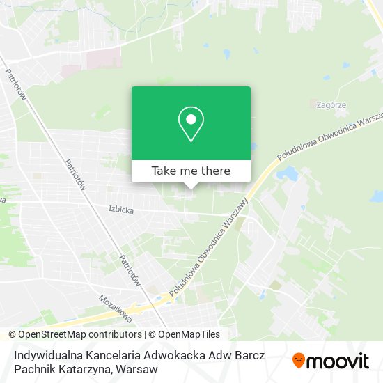 Indywidualna Kancelaria Adwokacka Adw Barcz Pachnik Katarzyna map