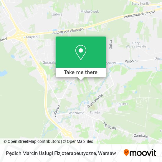 Pędich Marcin Usługi Fizjoterapeutyczne map