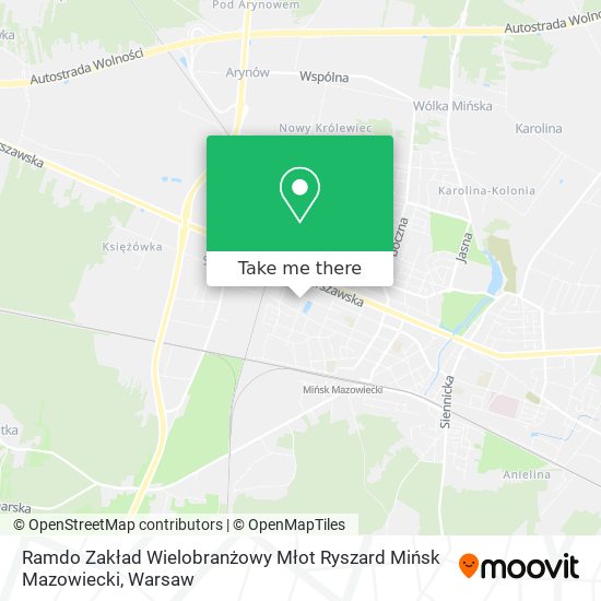 Ramdo Zakład Wielobranżowy Młot Ryszard Mińsk Mazowiecki map