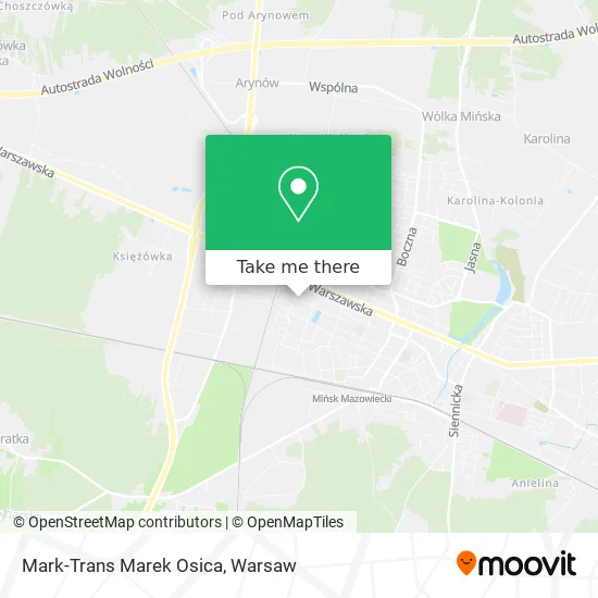 Mark-Trans Marek Osica map