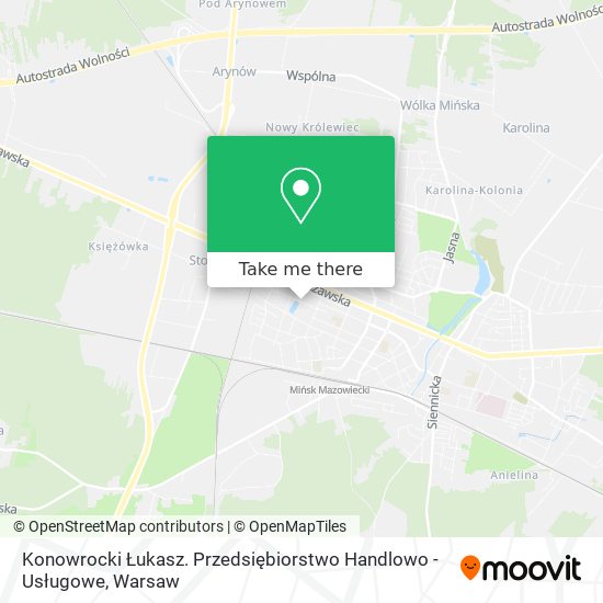 Konowrocki Łukasz. Przedsiębiorstwo Handlowo - Usługowe map