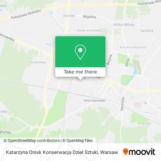 Katarzyna Onisk Konserwacja Dzieł Sztuki map