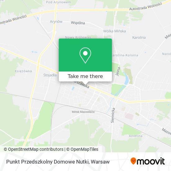 Punkt Przedszkolny Domowe Nutki map