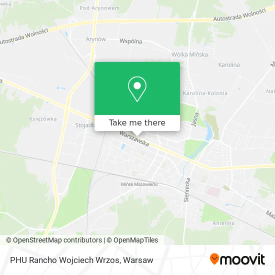 PHU Rancho Wojciech Wrzos map