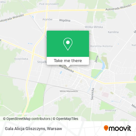 Gala Alicja Gliszczyns map