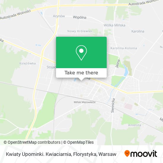 Kwiaty Upominki. Kwiaciarnia, Florystyka map