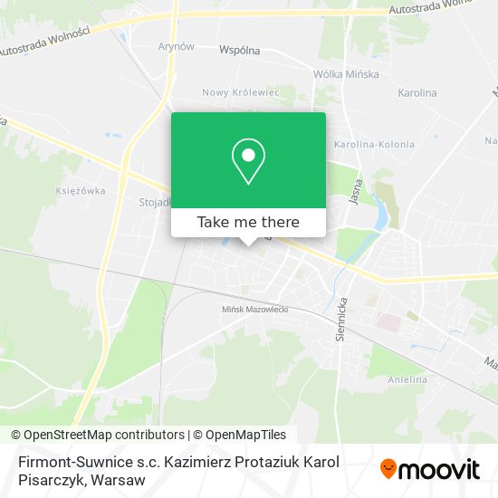 Карта Firmont-Suwnice s.c. Kazimierz Protaziuk Karol Pisarczyk