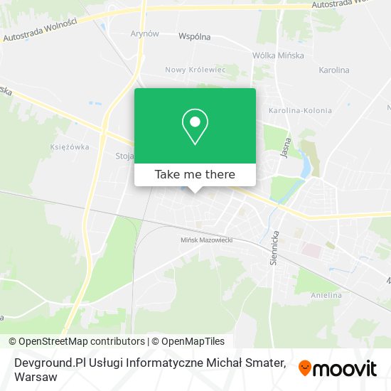 Devground.Pl Usługi Informatyczne Michał Smater map