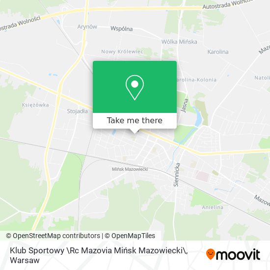 Klub Sportowy \Rc Mazovia Mińsk Mazowiecki\ map