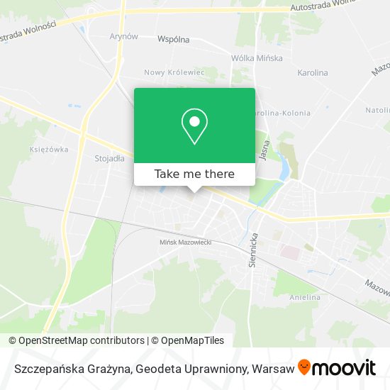 Szczepańska Grażyna, Geodeta Uprawniony map