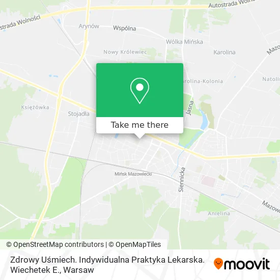 Карта Zdrowy Uśmiech. Indywidualna Praktyka Lekarska. Wiechetek E.