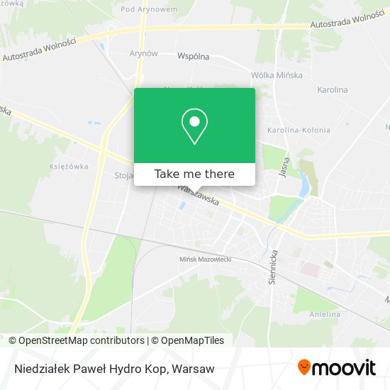 Niedziałek Paweł Hydro Kop map