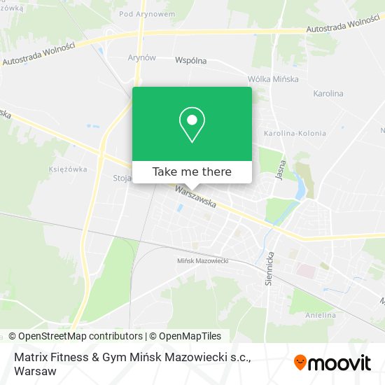 Matrix Fitness & Gym Mińsk Mazowiecki s.c. map