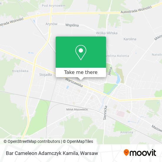 Bar Cameleon Adamczyk Kamila map