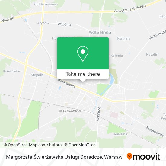 Małgorzata Świerżewska Usługi Doradcze map