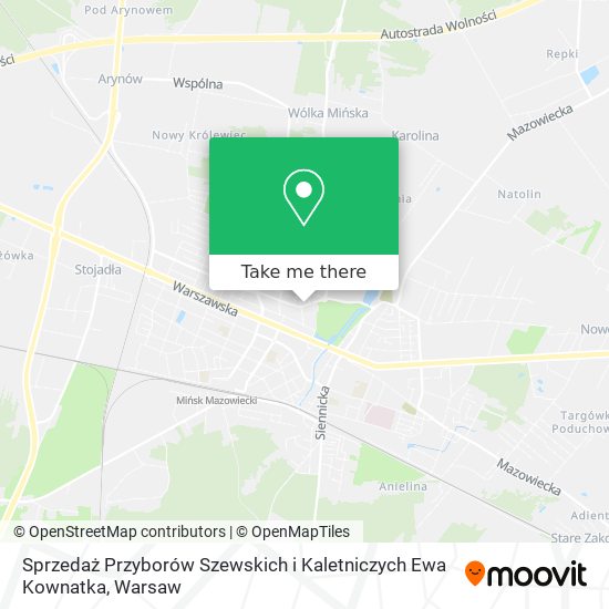 Sprzedaż Przyborów Szewskich i Kaletniczych Ewa Kownatka map