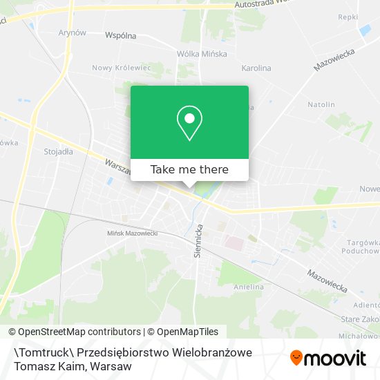 \Tomtruck\ Przedsiębiorstwo Wielobranżowe Tomasz Kaim map