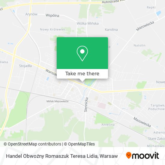 Handel Obwoźny Romaszuk Teresa Lidia map