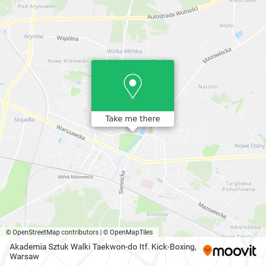 Akademia Sztuk Walki Taekwon-do Itf. Kick-Boxing map