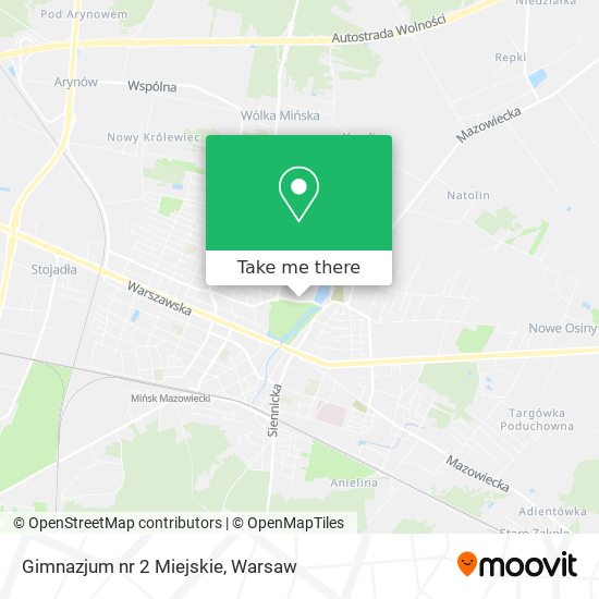 Gimnazjum nr 2 Miejskie map