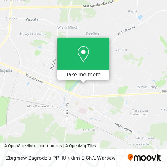 Zbigniew Zagrodzki PPHU \Klim-E.Ch.\ map