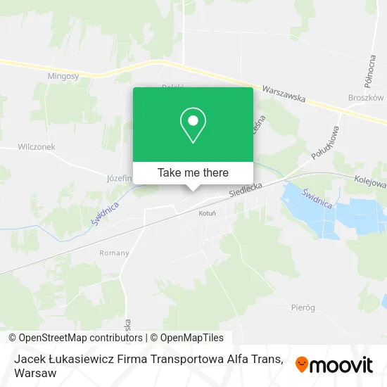 Jacek Łukasiewicz Firma Transportowa Alfa Trans map