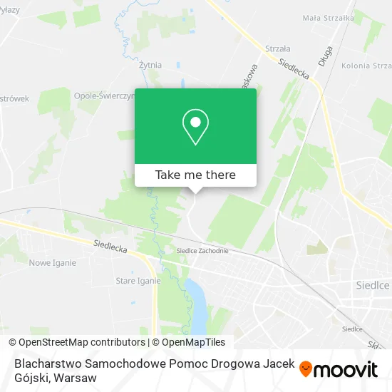 Blacharstwo Samochodowe Pomoc Drogowa Jacek Gójski map