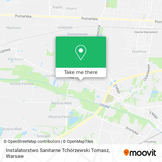 Instalatorstwo Sanitarne Tchórzewski Tomasz map