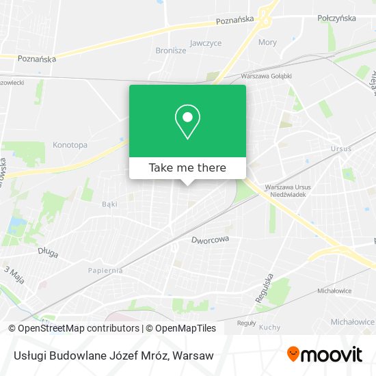 Usługi Budowlane Józef Mróz map