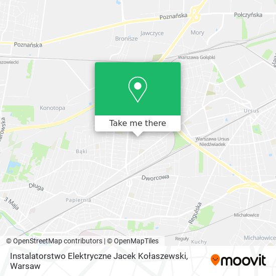 Карта Instalatorstwo Elektryczne Jacek Kołaszewski