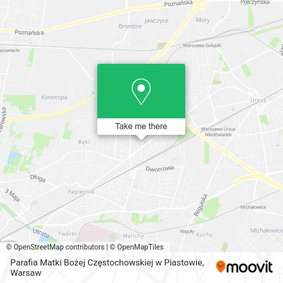 Карта Parafia Matki Bożej Częstochowskiej w Piastowie