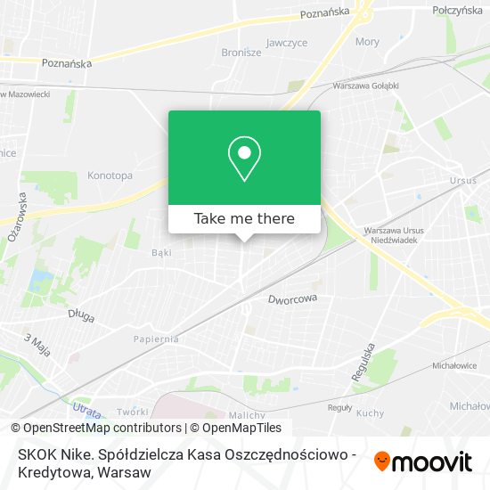 SKOK Nike. Spółdzielcza Kasa Oszczędnościowo - Kredytowa map