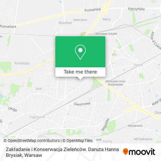 Zakładanie i Konserwacja Zieleńców. Danuta Hanna Brysiak map