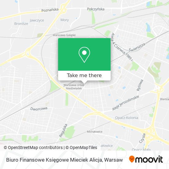 Biuro Finansowe Księgowe Mieciek Alicja map