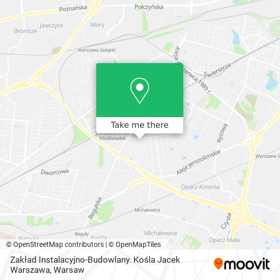 Zakład Instalacyjno-Budowlany. Kośla Jacek Warszawa map