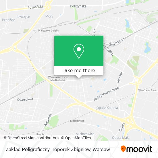 Zakład Poligraficzny. Toporek Zbigniew map