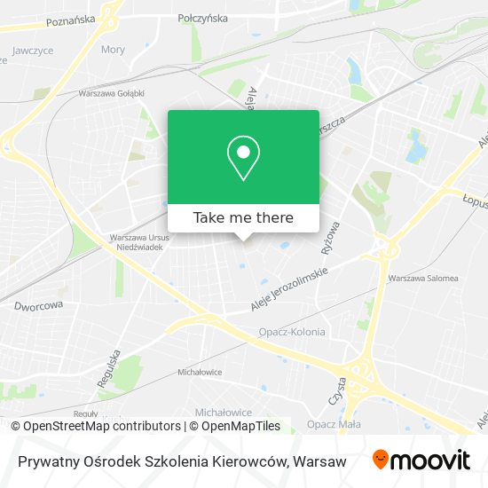 Prywatny Ośrodek Szkolenia Kierowców map