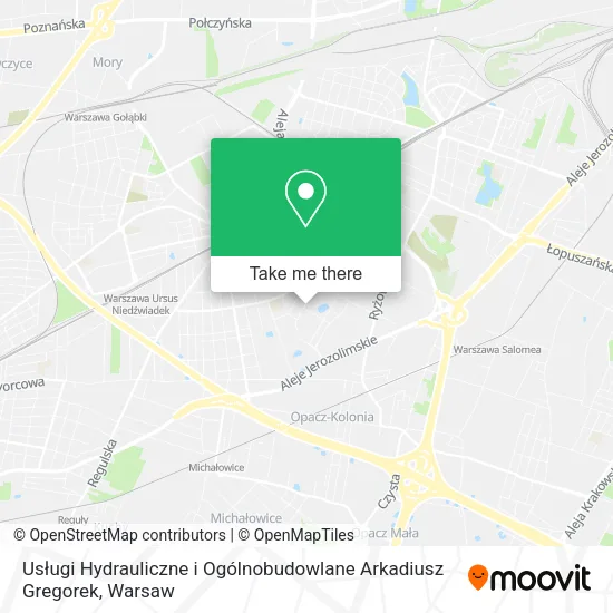Usługi Hydrauliczne i Ogólnobudowlane Arkadiusz Gregorek map