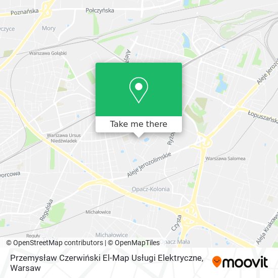 Карта Przemysław Czerwiński El-Map Usługi Elektryczne