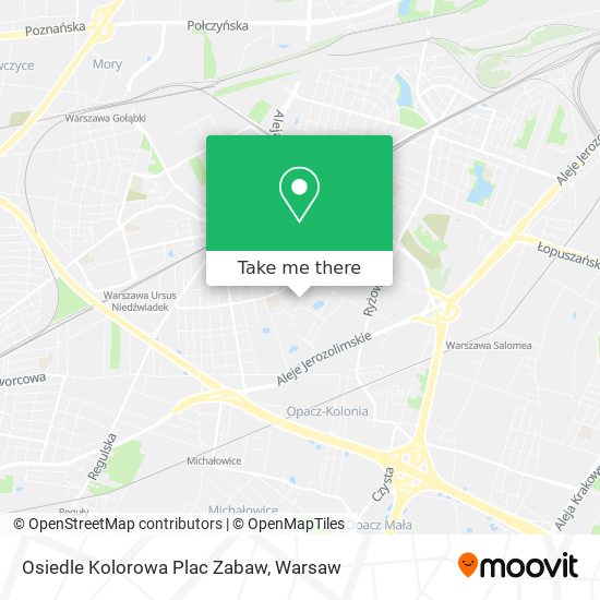 Osiedle Kolorowa Plac Zabaw map